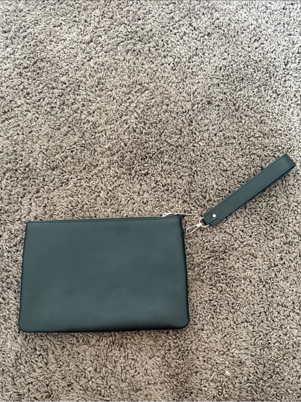 Kate Spade Black Wristlet with Bunny & Martini Patch